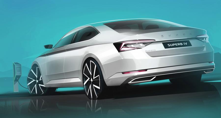 Эскиз Skoda Superb iV 2019 года  (WW) (фото 23 из 55)
